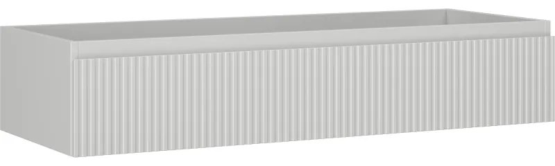 Mexen Rivel szafka łazienkowa podumywalkowa 120 cm, 1 szuflada, ryflowana , szara mat - 91A20-12023-1-BF62