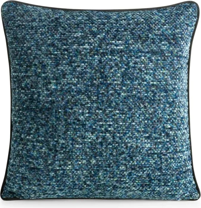 Niebieska poszewka dekoracyjna o plecionej strukturze Bari