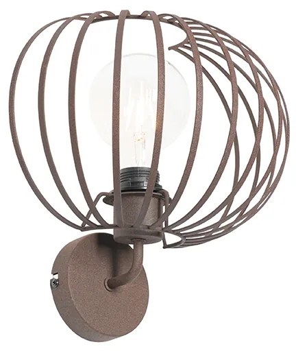 Designerska lampa ścienna rdzawobrązowa 30 cm - JohannaDesignerski Oswietlenie wewnetrzne