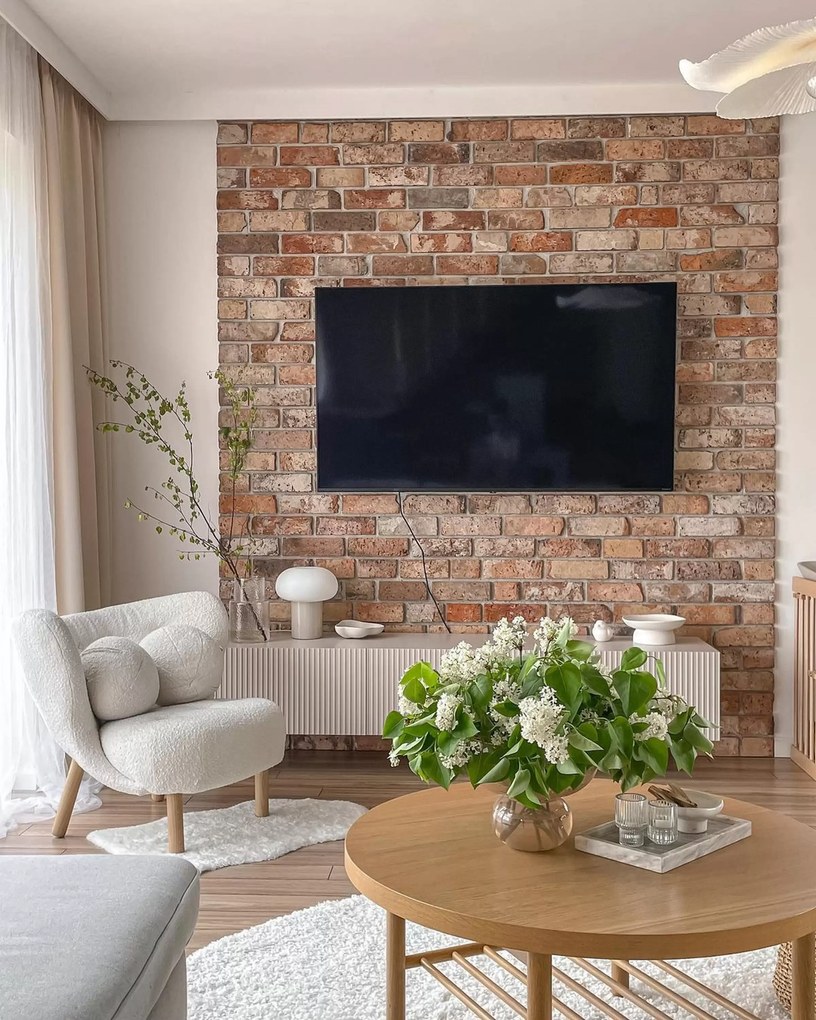 Szafka RTV wisząca Nicole 150 cm z szufladą - kaszmir mat