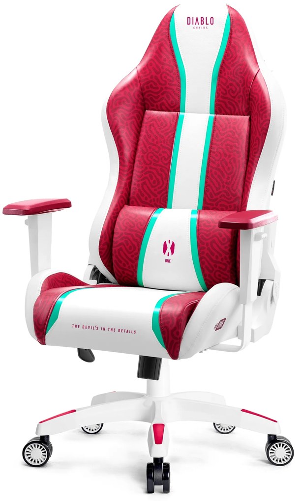 Fotel gamingowy Diablo X-One 2.0 Normal Size, Candy Rose