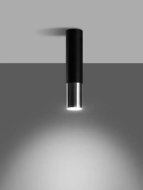 Czarno-chromowany plafon tuba - EXX214-Oller