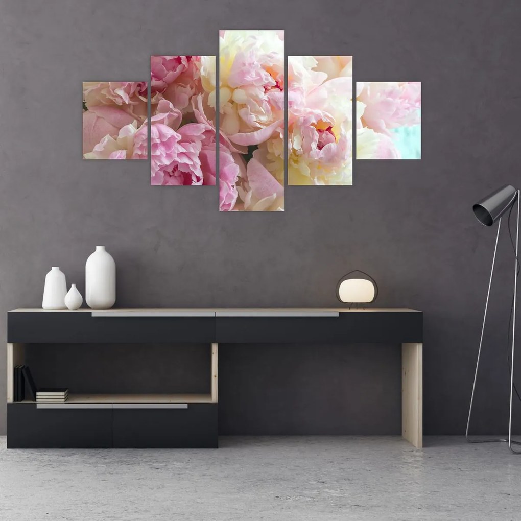 Obraz - Piwonie (125x70 cm)