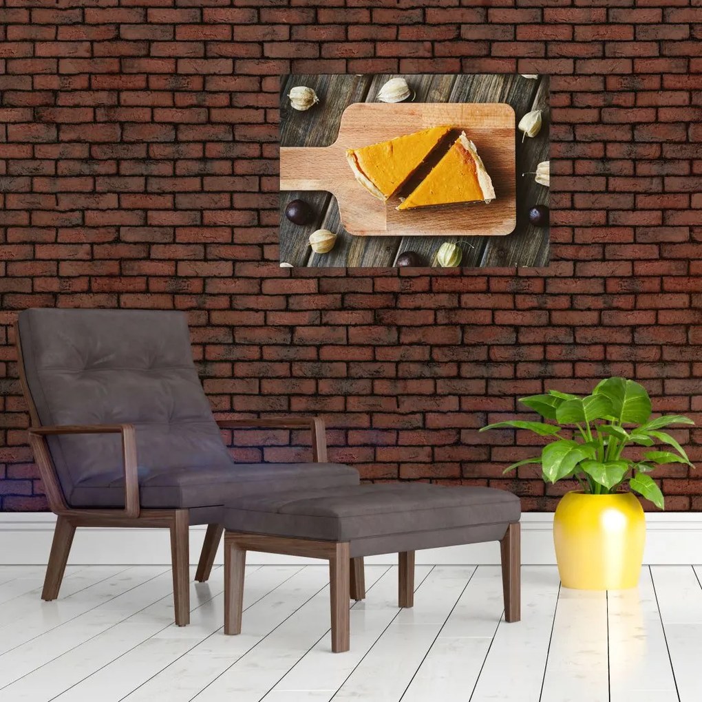Obraz na szkle - Ciasto dyniowe (70x50 cm)