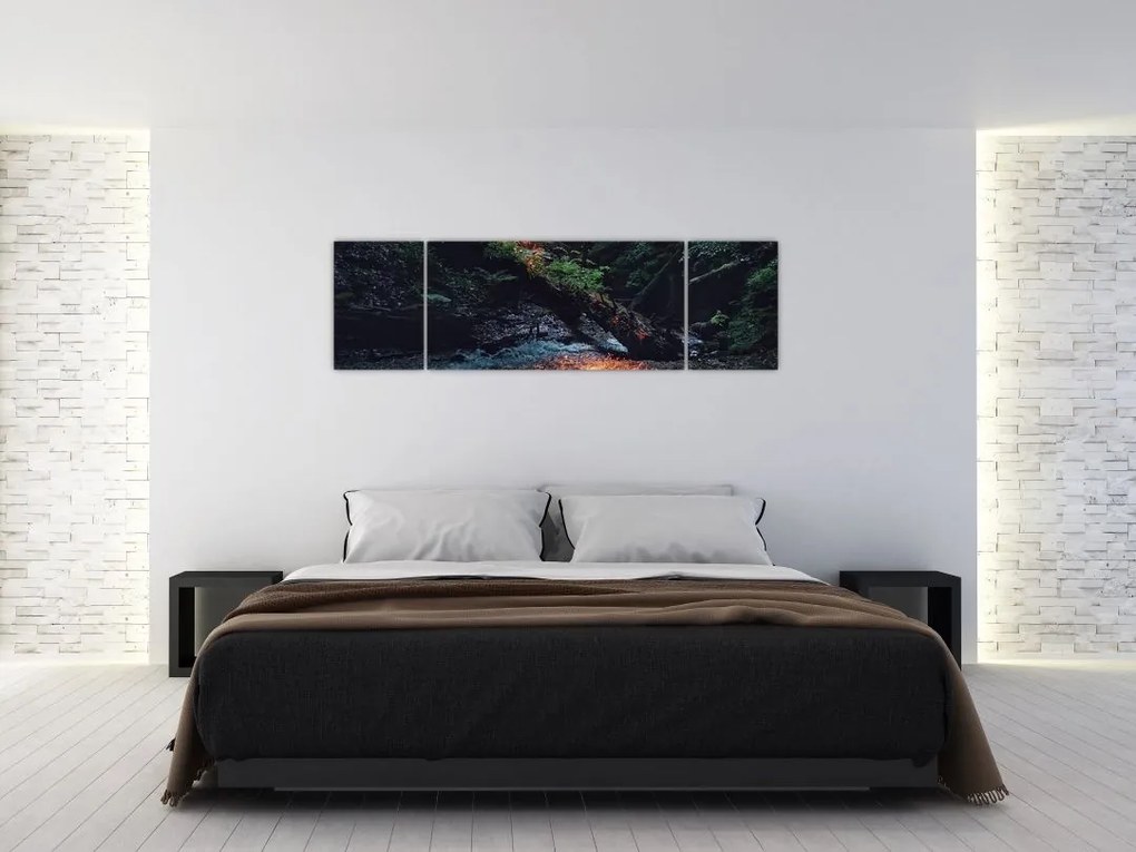Obraz górskiej rzeki (170x50 cm)