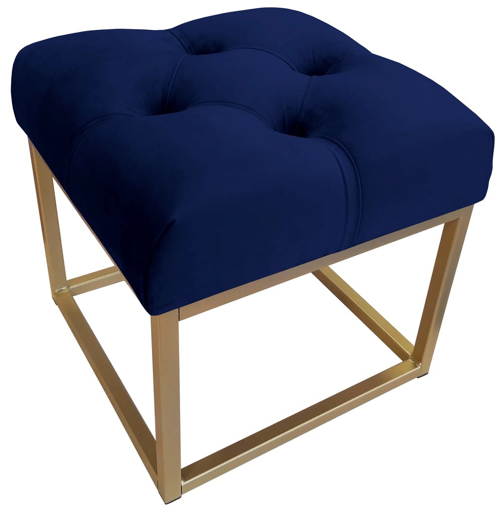 Pufa CHESTERFIELD LOFT ławka postawa złota MG16