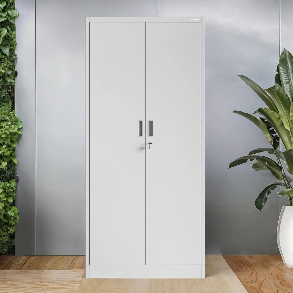 Szafa biurowa na dokumenty z 4 półkami szara, 1750x800x400 mm: JAN Compact