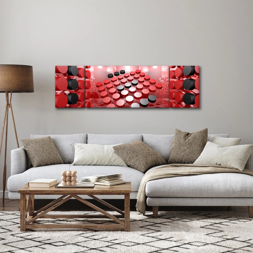 Obraz abstrakcji przycisku (170x50 cm)