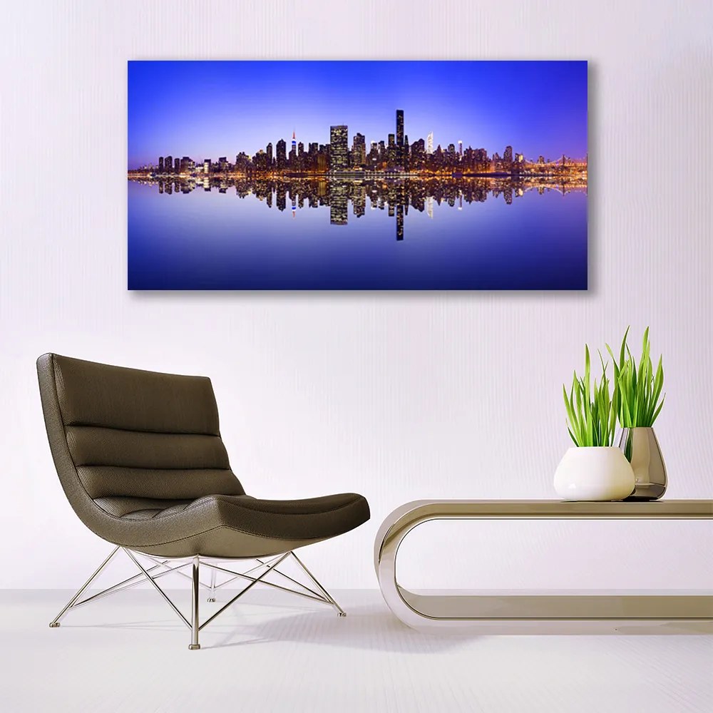 Obraz na płótnie Portowa Zabudowa Miasta