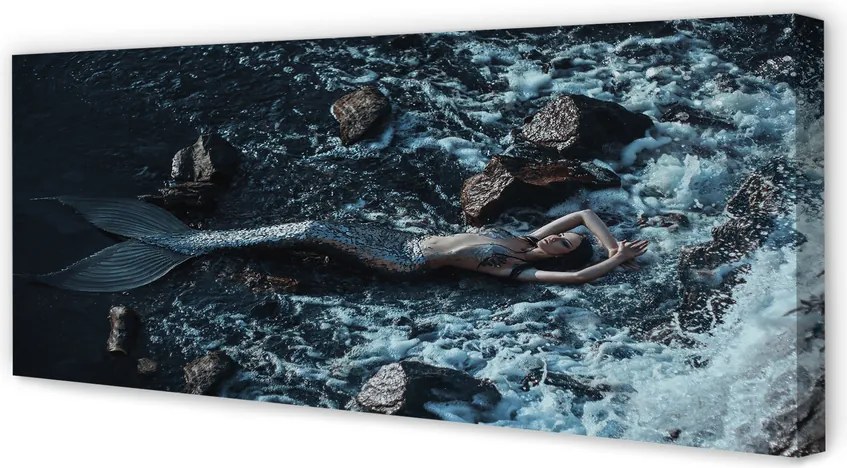 Fotoobraz na płótnie Syrena w Morskiej Toni