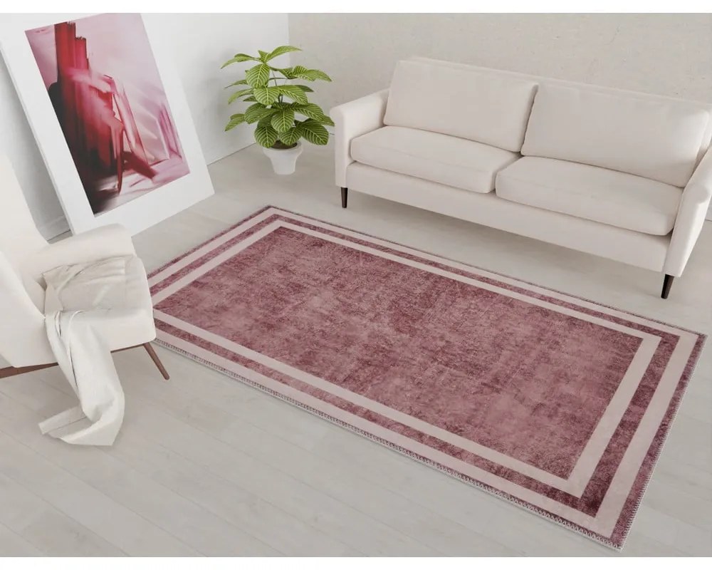 Czerwony dywan odpowiedni do prania 80x50 cm – Vitaus