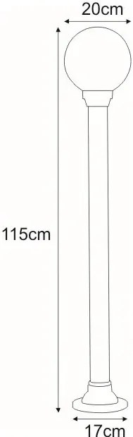 Lampa stojąca ogrodowa słupek T0-T53