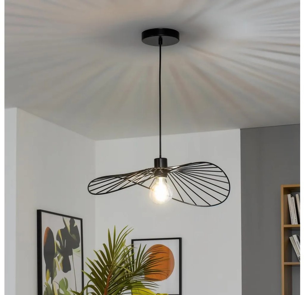 Brilagi - Żyrandol LED na lince CERIA WIRE 1xE27/40W/230V 40x56 cm czarny