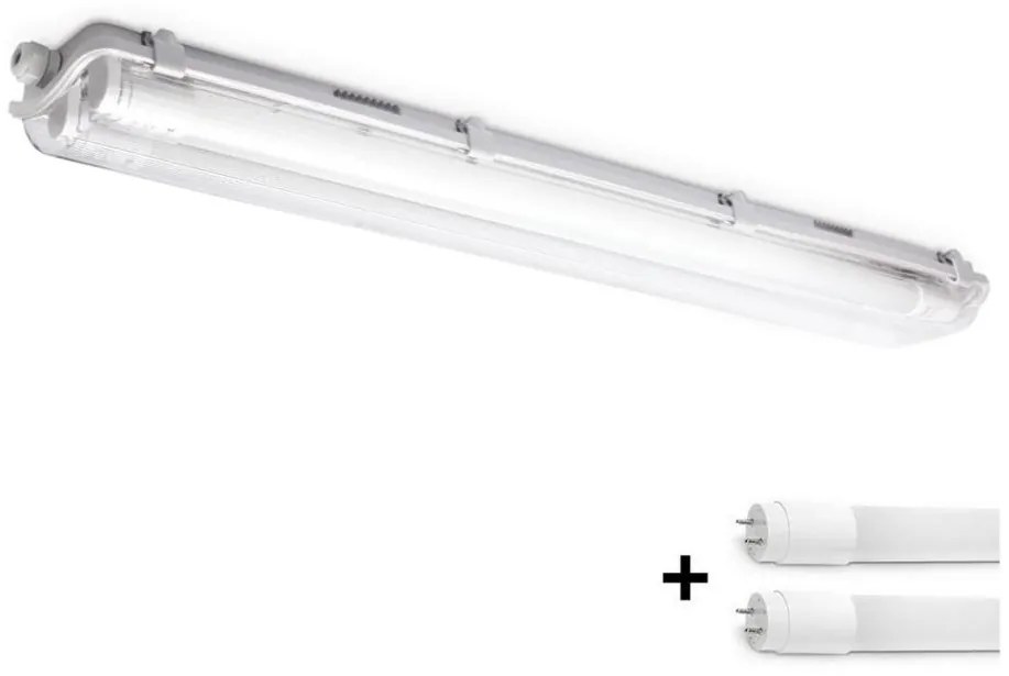 Brilagi -LED Techniczna oprawa świetlówkowa OPTIMA T8 2xG13/9W/230V 4000K IP65 67,5 cm