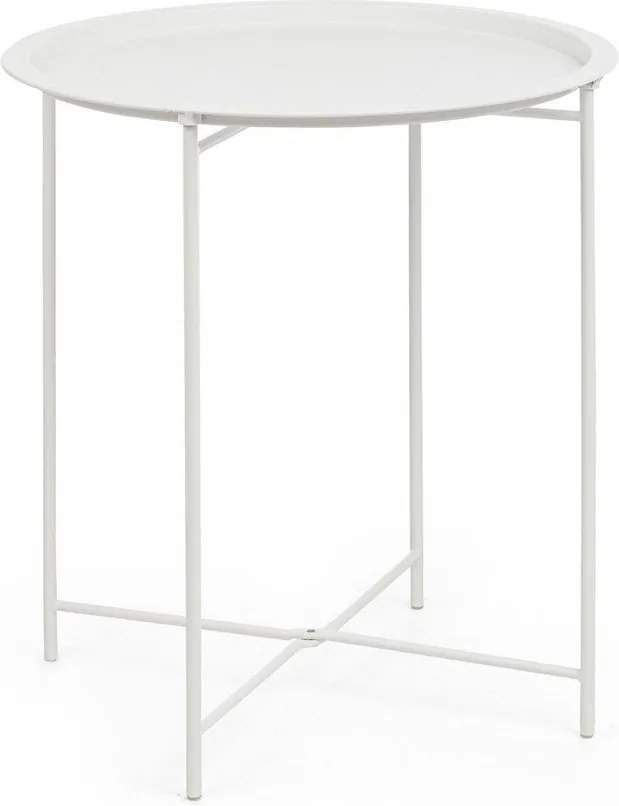 Stalowy okrągły stolik ogrodowy ø 46 cm Austin – Bizzotto