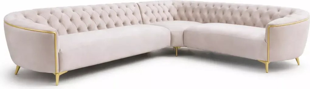 Nowoczesny narożnik Sole Front w kilku wymiarach do wyboru, szeroka oferta tkanin, kształt L
