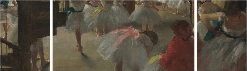 Obraz - Edgar Degas, The Dance Class, reprodukcje (170x50 cm)