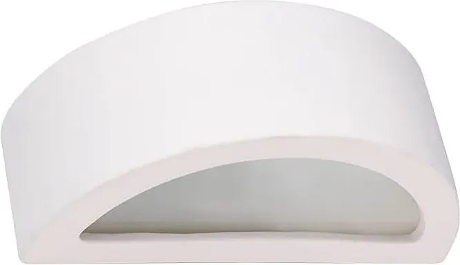 Biały ceramiczny minimalistyczny kinkiet H2-F14