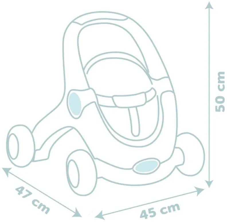 Smoby little chodzik pchacz 3w1 wózek dla dzieci + lalka bobas