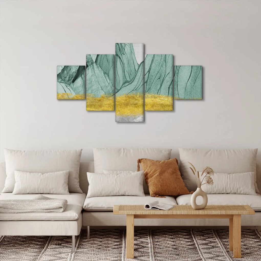 Obraz - Emerald Mountains N⁰1 (125x70 cm)