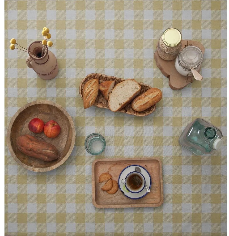 Obrus Really Nice Things Beige Vichy, 140x200 cm