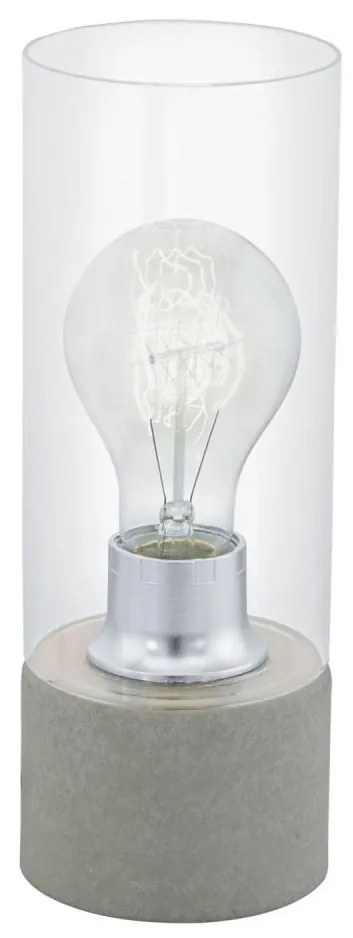 Eglo 94549 - Lampa stołowa TORVISCO 1xE27/60W/230V szary