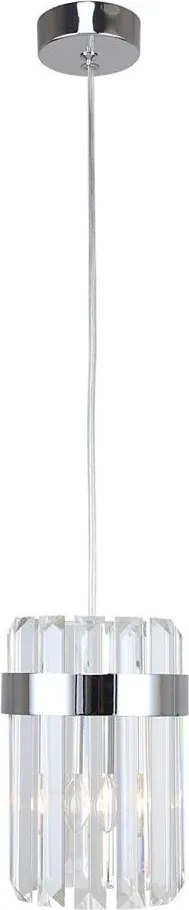 Lampa wisząca na lince VETRO 1xE14/10W/230V chrom błyszczący