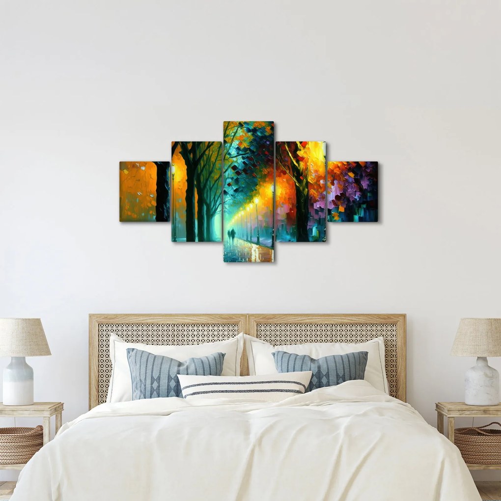 Obraz - Nocny spacer (125x70 cm)