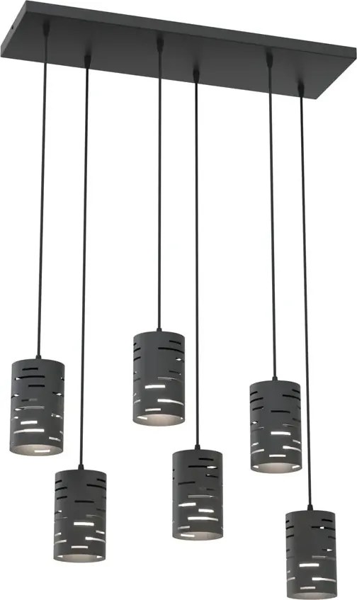 Czarna wisząca lampa industrialna nad stół A7-N53