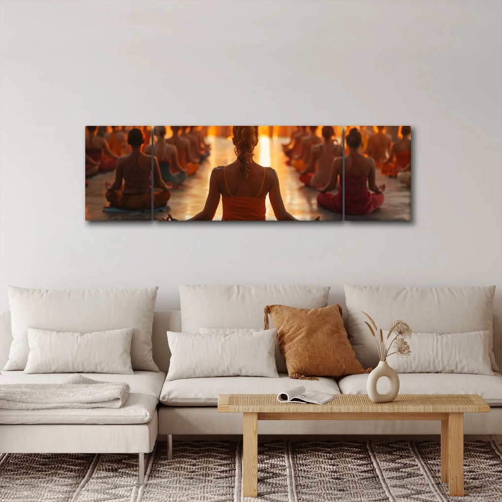 Obraz - Lekcje jogi (170x50 cm)