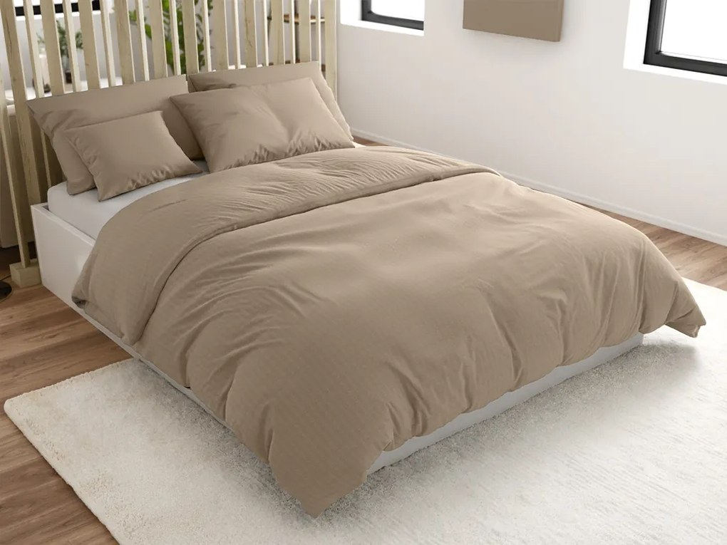 PrzytulneMieszkanie.pl PrzytulneMieszkanie.pl Pościel z kory DENYX jasnobrązowa Rozmiar pościeli: 70 x 90 cm | 140 x 200 cm