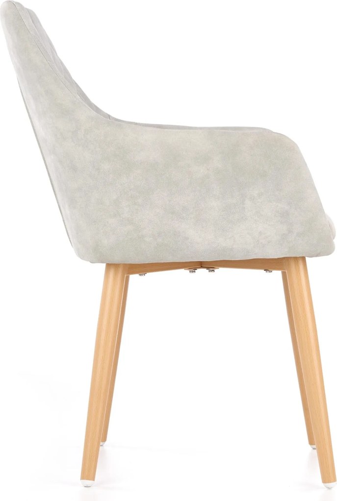 Pikowane krzesło z ekoskóry K-287