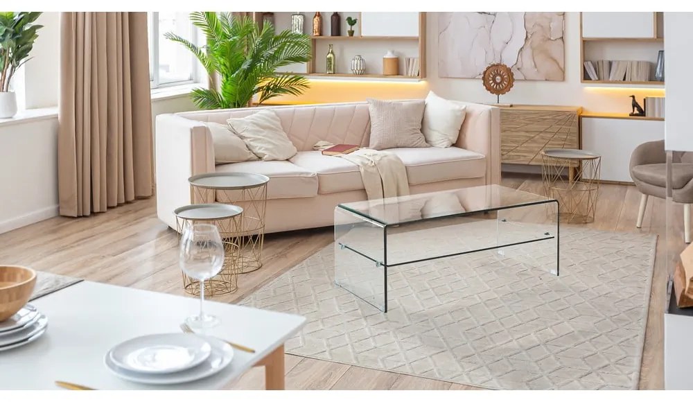 Szklany stolik 50x100 cm Cristal Evo – Tomasucci