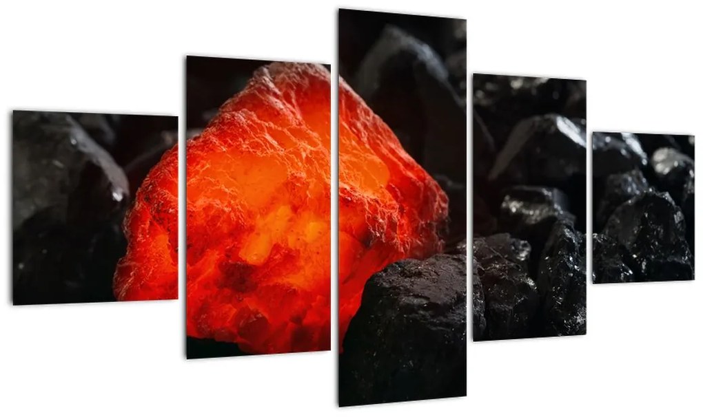 Obraz - świecący minerał (125x70 cm)