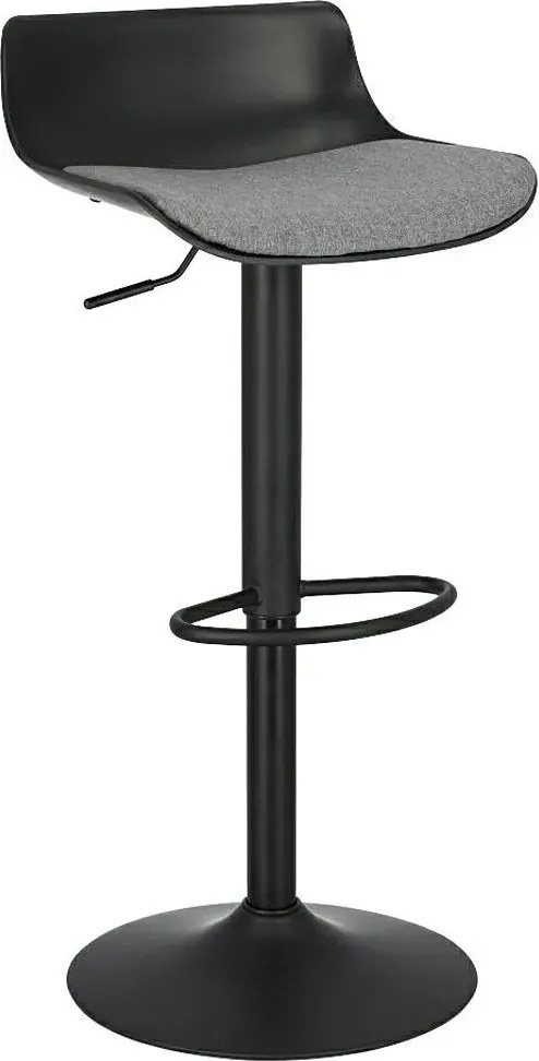 Designerski czarny hoker w nowoczesnym stylu F6-L37