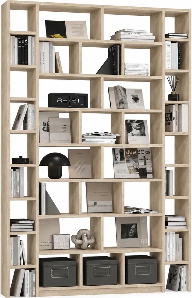 Nowoczesna biblioteczka regał książki dąb sonoma A1-M13