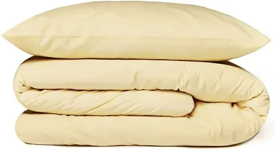 PrzytulneMieszkanie.pl PrzytulneMieszkanie.pl Bawełniana pościel CALMORA jasny żółty Rozmiar pościeli: 2 szt 70 x 90 cm | 160 x 200 cm