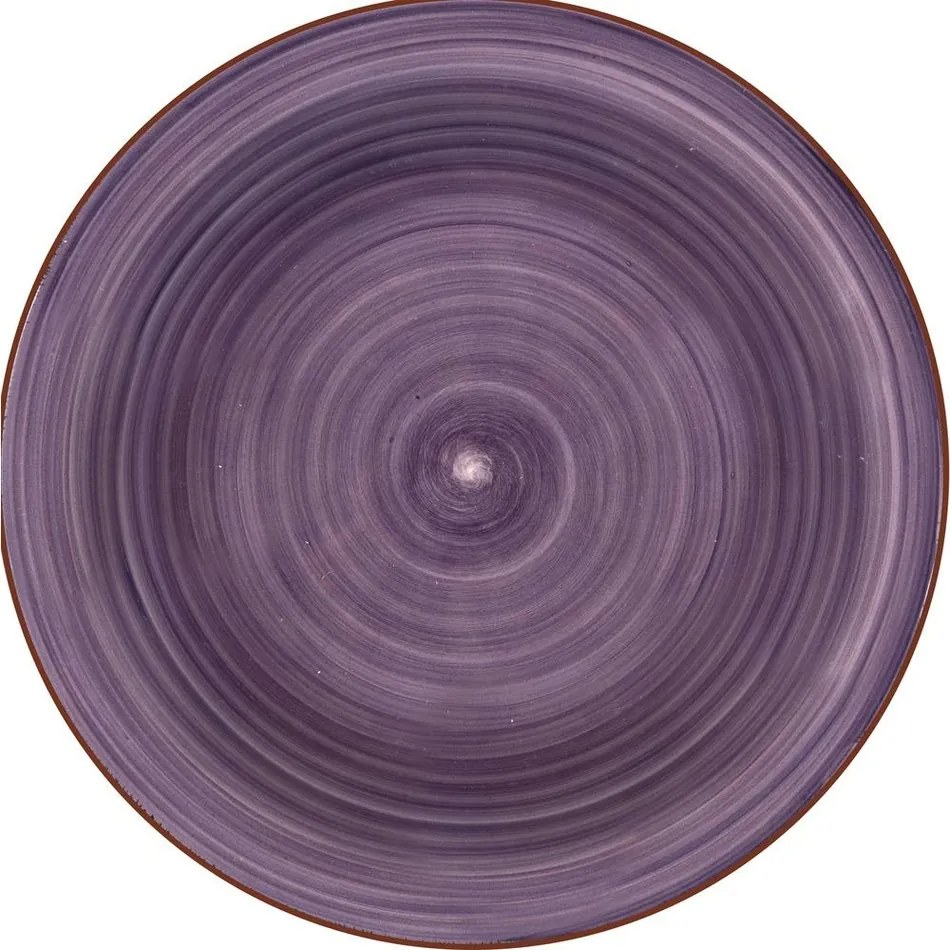 Lamart LT9096 ceramiczny głęboki talerz Happy,średnica 21,5 cm, fioletowy