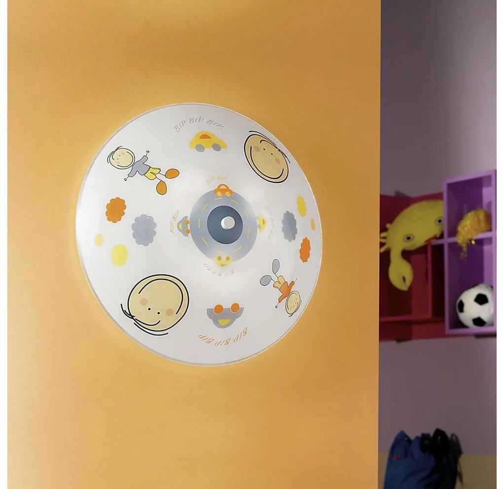 EGLO 88972 - Dziecięca lampa sufitowa JUNIOR 2 2xE27/60W kolorowa
