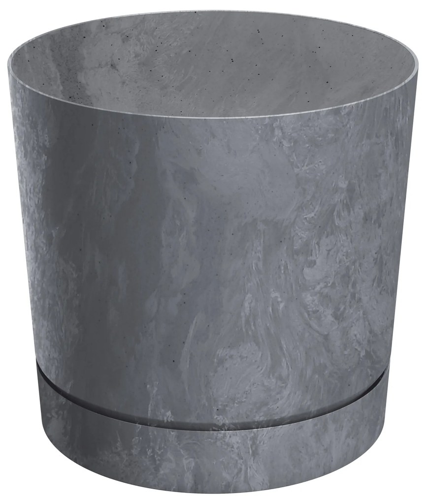 Donica ogrodowa Tubo P Beton Effect 23,9 cm marengo PROSPERPLAST