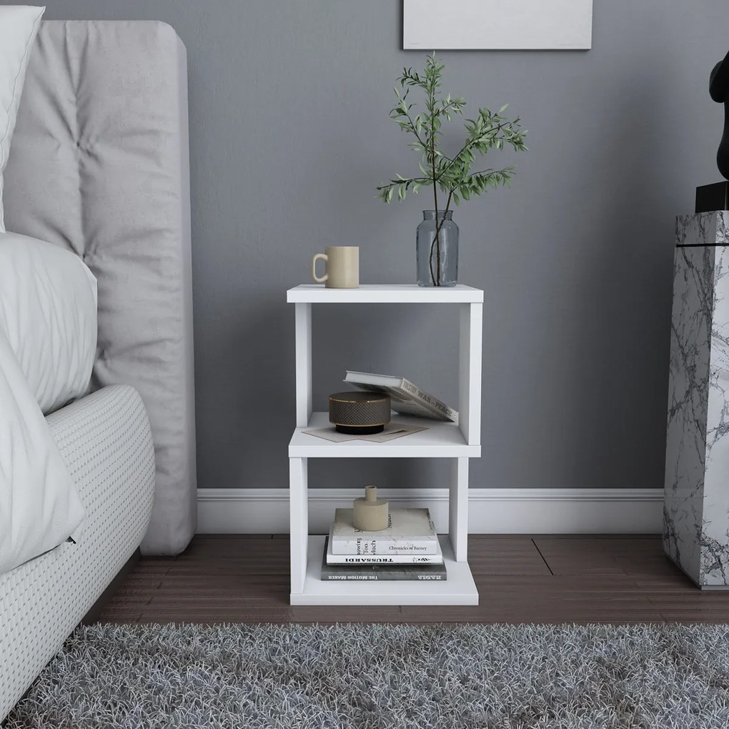 Stolik nocny Carter White