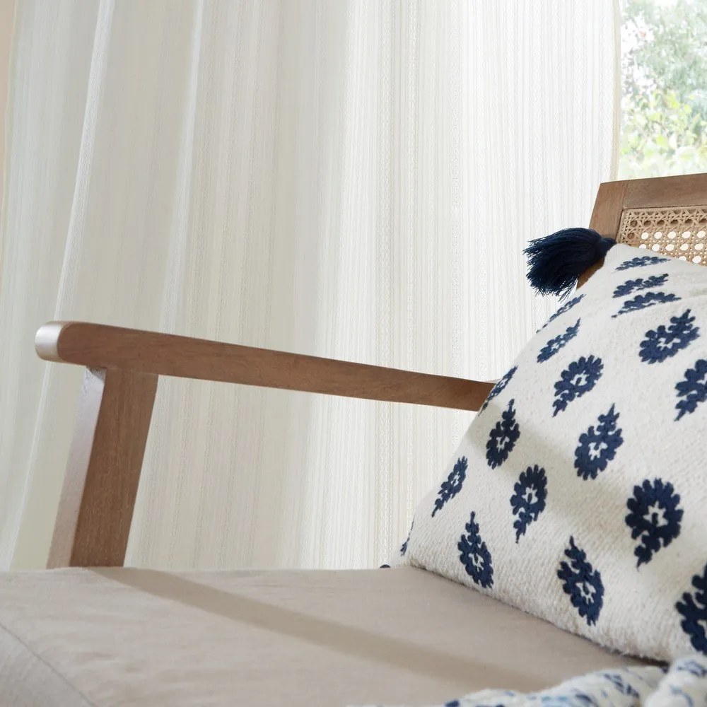 Biała bawełniana firanka 140x122 cm Zofia Broderie Anglaise – Pineapple Elephant