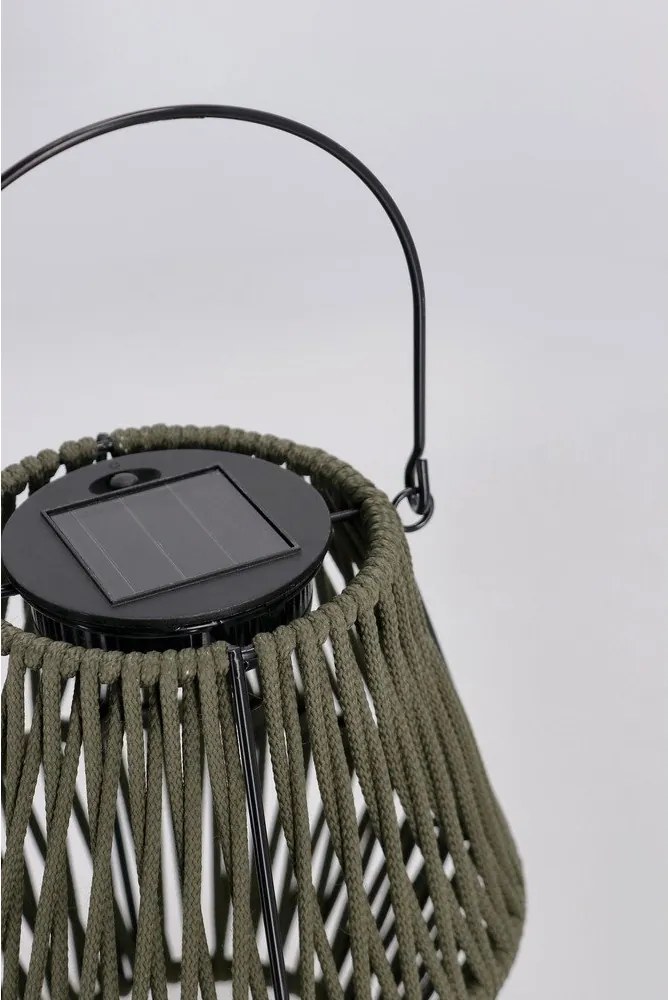 Lampion LED solarny w kolorze khaki (wysokość 17 cm) Juny – Yes Everyday