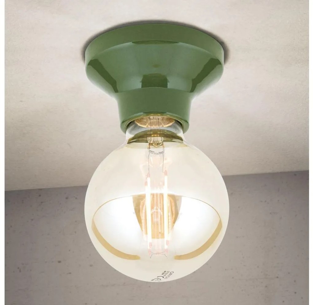 Orion - Lampa sufitowa FROST 1xE27/60W/230V zielona