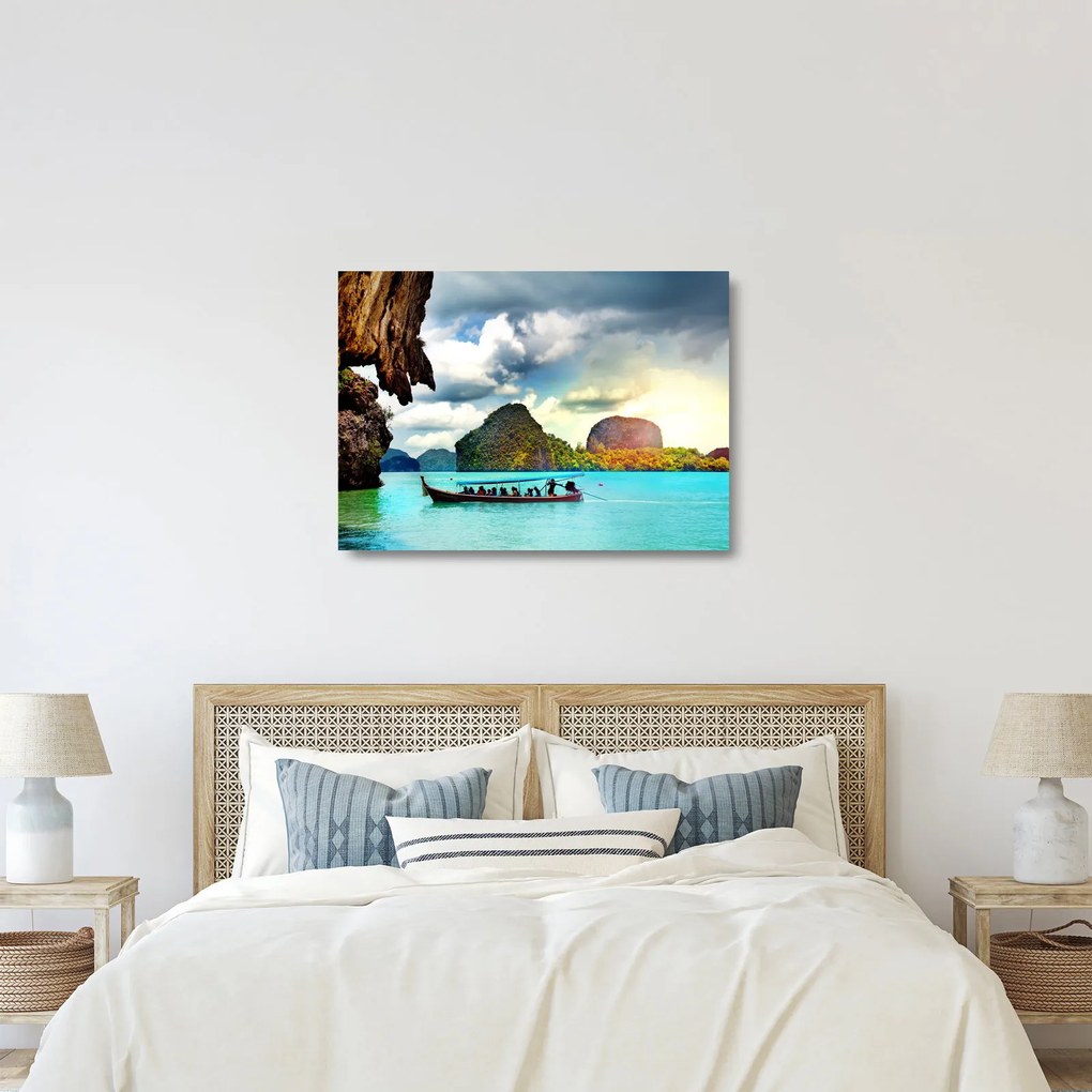 Obraz na szkle - Zatoka Phang Nga (70x50 cm)