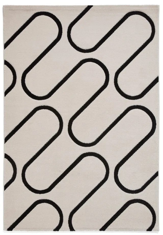 Czarno-biały dywan 160x230 cm Linear Curve – Catherine Lansfield