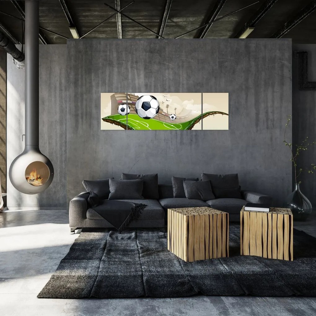 Obraz - Boisko do piłki nożnej (170x50 cm)