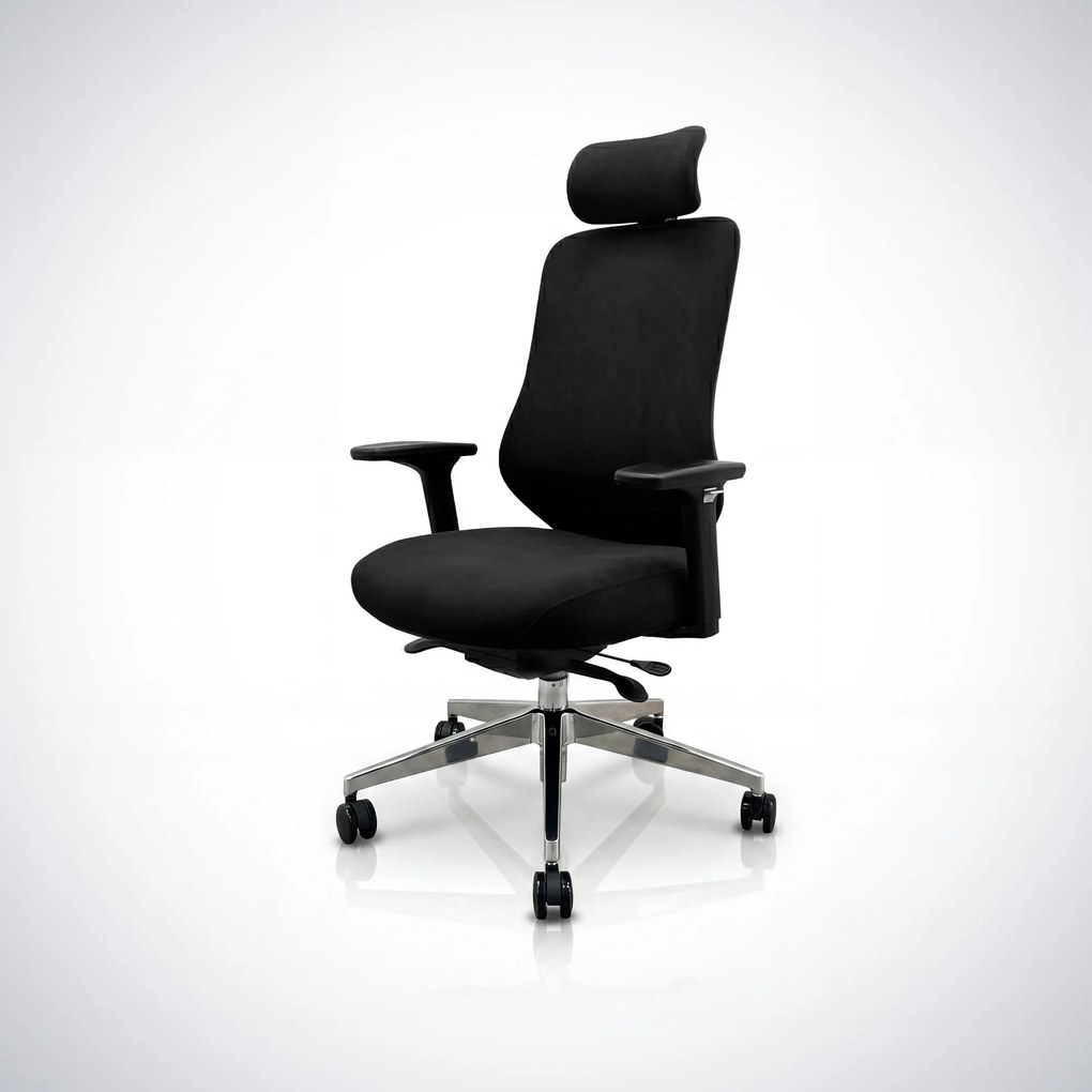 Ergonomiczny fotel biurowy czarny AXIS