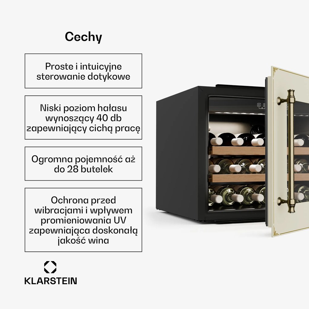 Klarstein Chłodziarka do wina Vinsider Victoria 28