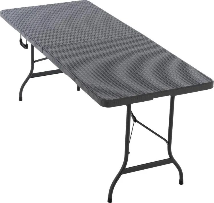 Składany przenośny stół 180 cm, antracyt